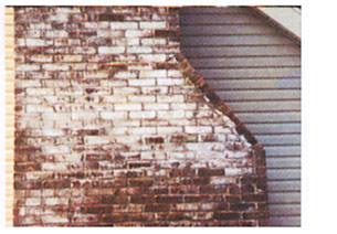 white stains on chimney