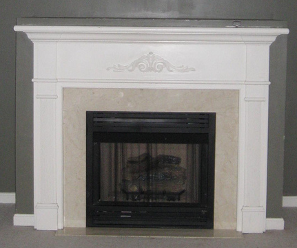 zero-clearance fireplace installation