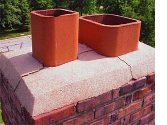 Chimney crowns can be repaired