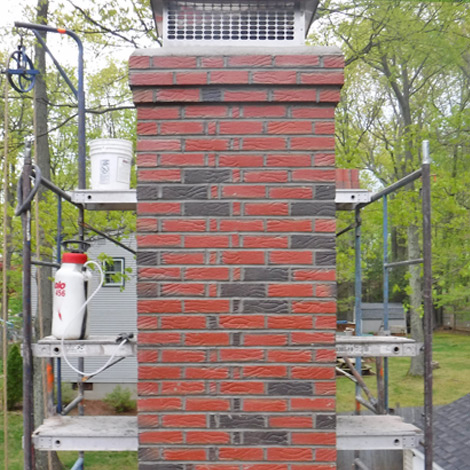 Vernon CT Crumbling Chimney Rebuild