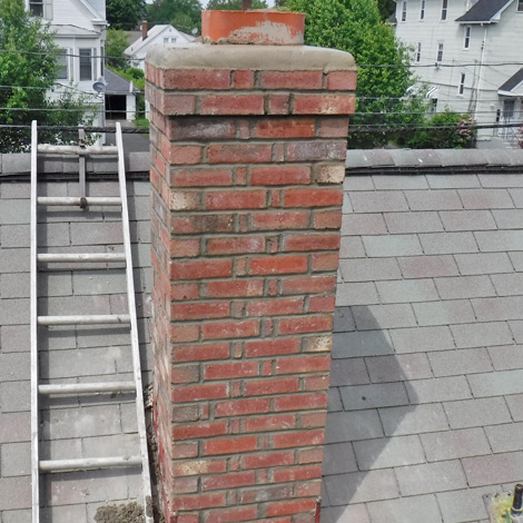 Coral Bay Brick Chimney Rebuilding - Simsbury CT