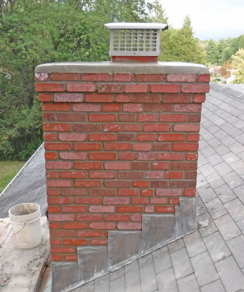 finished chimney repair in west hartford ct