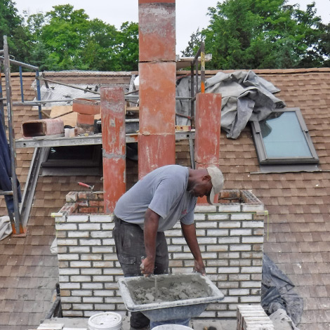 Chimney Rebuild in kensington ct 