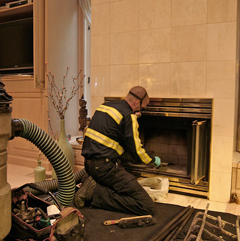 cleaning ashes in fireplace newington