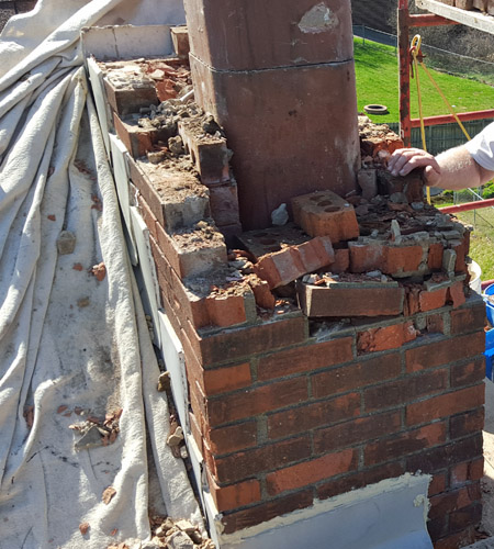 lightning strike damaged chimney in west hartford ct