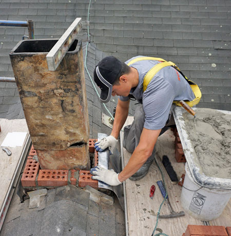 newington ct expert chimney repair from white stained chimney