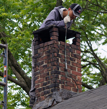 chimney safety depends on chimney inspections this one in newington showed cracks in chimney liner