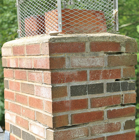 Chimney damage in Bristol CT