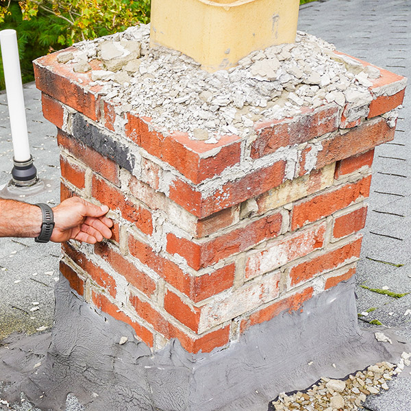Chimney Crown cracking in Rochester, NY