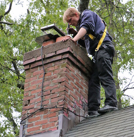 Chimney inspection in Granby, CT