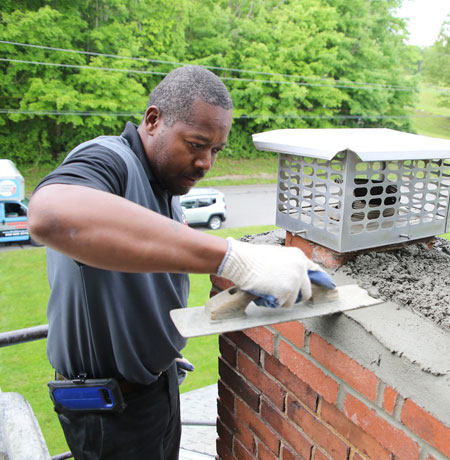 Leaky Chimney Crown Repair in Windsor Locks CT