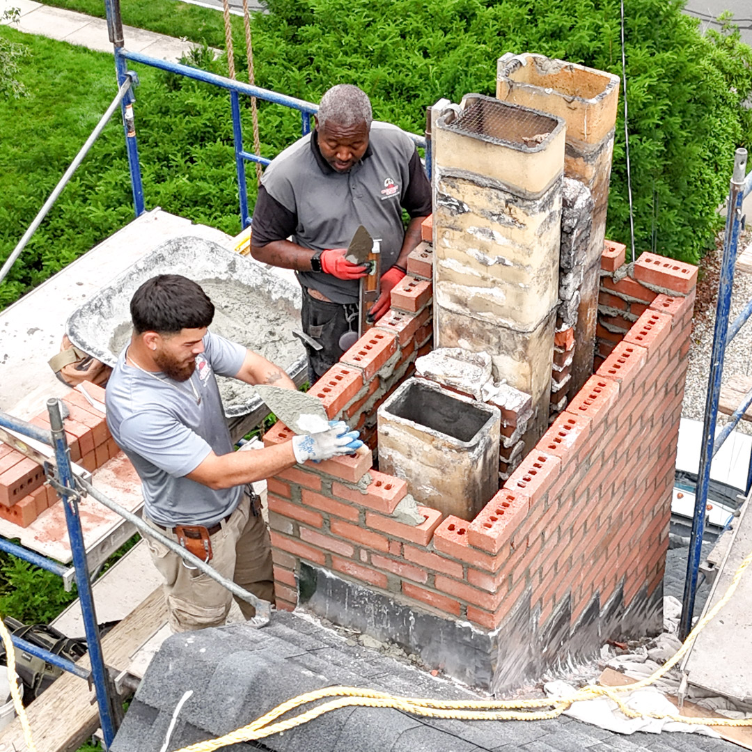Rebuilding Brick Chimney in Newington, CT
