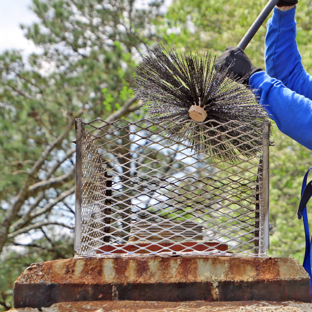 Annual chimney sweeping helps reduce creosote buildup in Avon,CT